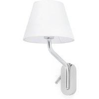Netlighting Eterna Reading Light Wall Light Chrome E27 in Grey
