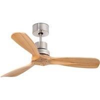 FARO BARCELONA Mini Lantau ceiling fan with pinewood