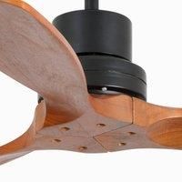 Mini Lantau Small Matt Black Ceiling Fan With DC Motor 6 Speed