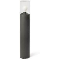 Faro Kila Dark Grey Beacon Bollard Lamp 70cm Transparent IP65