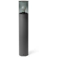 Faro Kila Dark Grey Beacon Bollard Lamp 70cm Smoked 3000K IP65