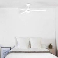 Punt M ceiling fan, DC 3 blades, white