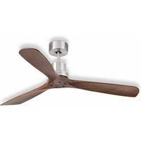 FARO BARCELONA Lantau ceiling fan, remote, walnut/steel