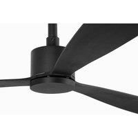 Amelia ceiling fan, DC motor, 3 blades, black