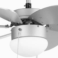 FARO BARCELONA Palao ceiling fan with a light, grey