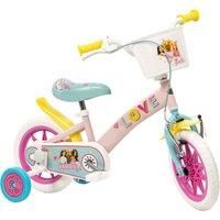 Childrens Barbie Bike Pink 12" Kids Bicycle W/ Removable Stabilisers 3-5 Years
