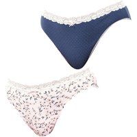 Janira Pack of 2 Women/'s Cotton Panties Brislip Coquette JPB1 Basic Panties for Women, Women/'s Panties, Women/'s Panties, Cotton Brislip Panties, Comfortable Underwear for Women