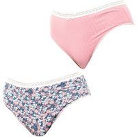 Janira Pack of 2 Women/'s Cotton Panties Brislip Coquette JPB3 Basic Panties for Women, Women/'s Panties, Women/'s Panties, Cotton Brislip Panties, Comfortable Underwear for Women Pink-Blue
