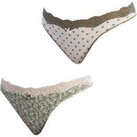Janira  1031585-PRINT  women's Tanga briefs in Multicolour