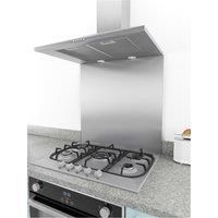 Designair Stainless Steel Splashback, (H)750mm (W)600mm (T)10mm