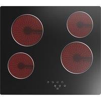 Culina 60cm Black Glass Ceramic Electric Hob Touch Control