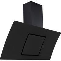 Culina UBCUR90BK 90cm Curved Angled Chimney Hood in Black Touch Contro