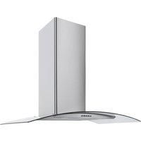 Culina CG60SSPF 60cm Curved Glass Chimney Hood in St Steel