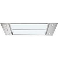 Cata 110cm Ceiling Extractor Hood White Glass Stainless Steel