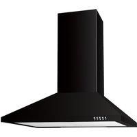 Culina UBSCH60BK 60cm Chimney Hood in Black 3 Speed Fan