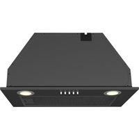 Culina UBSCAN52BK 52cm Canopy Extractor Hood in Black 3 Speed Fan