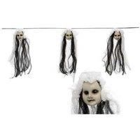 Spooky Doll Head Halloween Garland - 153cm Creepy Decoration