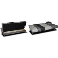 3-Seater Click Clack Sofa Bed - 4 Colours - Grey