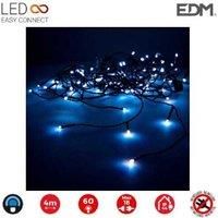 Blue LED Lightbulb Garland, 4m, 60 LEDs, Energy Efficient, Weatherproof