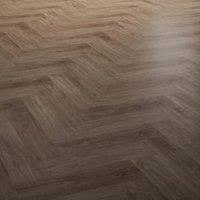 Napoli Walnut Brown Herringbone 8mm Water Resistant Laminate Flooring - 2.07m2