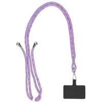PRICE DROP! KSIX Universal Phone Lanyard Pendant - 160cm, Hands-Free, Fits iPhone & Samsung, Durable Purple Accessory