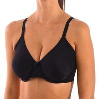 Selene Basic Bra with Preformed Cups for Women, Eugenia Model. Comfortable Hold, and Everyday Softness. Black