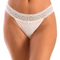Selene La Femme Collection Brazilian Briefs Women/'s Knickers Underwear - Ivory - Pink - S