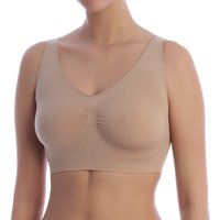 Selene Telma Women/'s Seamless Top Bra Beige