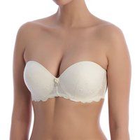 Selene Grace Women/'s Strapless Bridal Bra Ivory