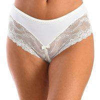 Selene Lace Culotte Panties for Women, Model 600. Elegant, Sensual and with a Ivory