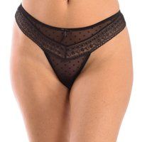 Selene TGCASANDRA Women/'s Lace Thong Brown