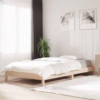 Berkfield Home Stack Bed 75x190 cm Small Single Solid Wood Pine in Brown