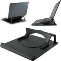 Laptop Holder Table Stand | Adjustable 360° Rotation | Cooling Tray swivel Base.