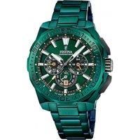 Festina Chrono Bike 2025 Special Edition (45.5mm) Green Dial/Green PVD Stainless Steel Bracelet F20730/1