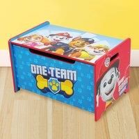 Paw Patrol Deluxe Wooden Toy Box & Bench, Blue