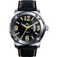 Viceroy Men/'s 46503-25 Ion-Plated Black Stainless Steel Bezel Black Strap Watch