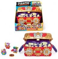 PIRATIX, ADVENTURE WORLD Monster Treasure - Treasure chest with a monster hidden inside, includes 1 chest, 3 Piratix, 1 treasure and 3 accessories