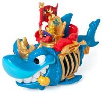 PIRATIX King Shark - Articulated shark, with a cage to capture rival Piratix. Includes 1 shark, 1 exclusive treasure, 1 exclusive Piratix and 1 accessory, Blue