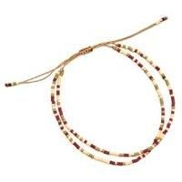 Luxenter Furie 18k Gold Plated Boho Crystal Bracelet - Adjustable, 3.5mm, Modern Women's Bangle