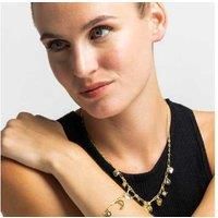 Luxenter Nafir 18ct Gold-Plated Adjustable Pendant Necklace - Boho Statement Jewellery for Women, 42cm + 3cm Extender