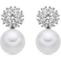 Luxenter Zioka Sterling Silver Earrings - Elegant Modern Studs, Premium Finish
