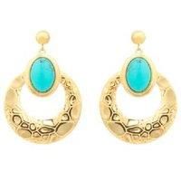 Luxenter Rekbas 18ct Yellow Gold Hoop Earrings - Unique Statement Jewellery
