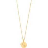 Secrecy Women/'s Necklace 925 Sterling Silver 18K Gold Plated Stay in your Magic with "Natural Diamond"