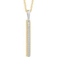 Secrecy Women/'s Necklace 925 Sterling Silver 18K Gold Plated MRS with "Natural Diamond"