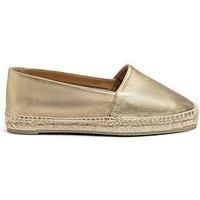 Castaner Kenda Flat Metallic Espadrille - Gold