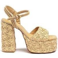 Castaner Fabrina Woven Chunky Platform Sandal - Natural