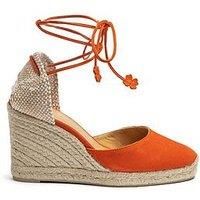 Castaner Carina Wedge Espadrille - Orange