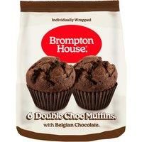 Brompton House Double Choc Muffins 6 x 25g (150g)