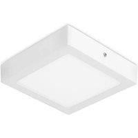 Easy Integrated LED Square Surface Mounted Downlight Matt White Warm White