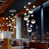 Schuller Sphere - Dimmable Pendant Light Cluster Drop, Chrome Copper, Satin Brass, Bluetooth Control